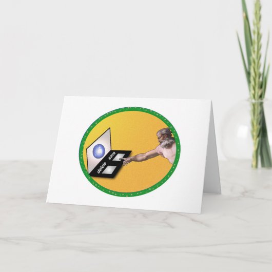 Christmas Card (Save versus Delete Theme) Feestdagen Kaart (Voorkant)