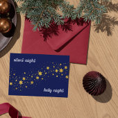 Christmas Card: Silent night, holy night Notitiekaartje
