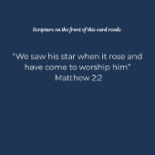 Christmas Card – The Star of Bethlehem & Wise Men Kaart