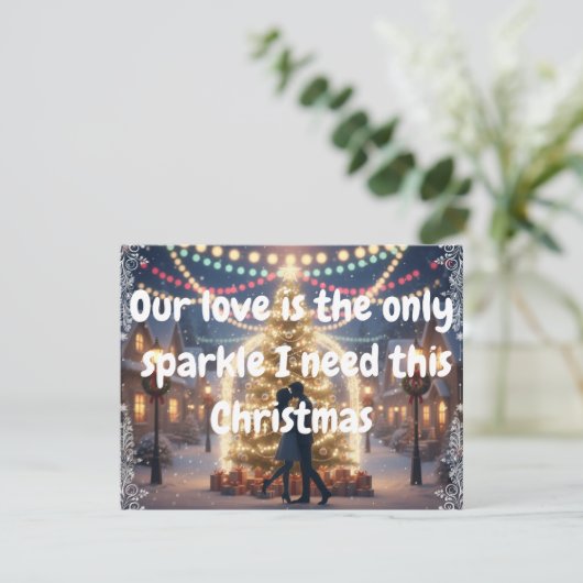 Christmas card with my love feestdagenkaart (Staand voorkant)