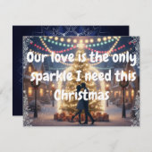 Christmas card with my love feestdagenkaart (Voorkant / Achterkant)