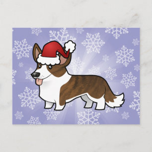 Christmas Cardigan Welsh Corgi Feestdagenkaart