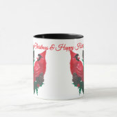 Christmas Cardinal & Holly Mug Cup (Centre)