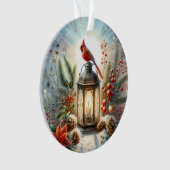 Christmas Cardinal Lantern Ornament (voorkant)