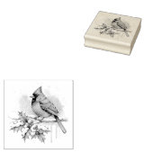 Christmas Cardinal Rubberstempel (Gestempeld)