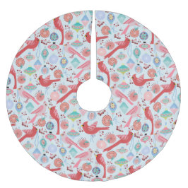 Christmas Cardinals Midcentury Modern Kerstboom Rok