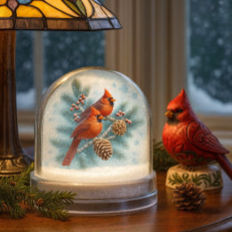 Christmas Cardinals Winter