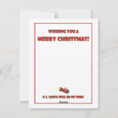 CHRISTMAS CARDS -1 FEESTDAGENKAART (Achterkant)