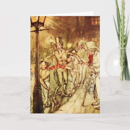 CHRISTMAS CAROL KERSTMIS KAART (Voorkant)