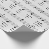 Christmas Carol Sheet Music Away in a Manger Cadeaupapier (Hoek)