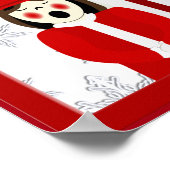 Christmas Caroler Couple Merry Christmas Poster (Coin)