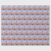 Christmas Carolers Singing by a Lampost Cadeaupapier (Vlak)