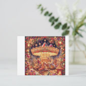 Christmas Carousel Joy' Briefkaart (Staand voorkant)