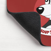 Christmas cartoon with cute panda bear mouse pad muismat (Hoek)