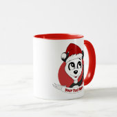 Christmas cartoon with cute panda bear mug (Devant droit)