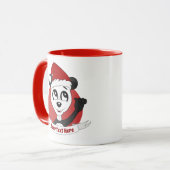 Christmas cartoon with cute panda bear mug (Devant gauche)