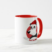 Christmas cartoon with cute panda bear mug (Devant droit)