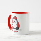 Christmas cartoon with cute panda bear mug (Devant gauche)