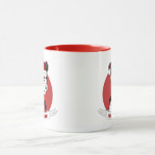 Christmas cartoon with cute panda bear mug (Centre)