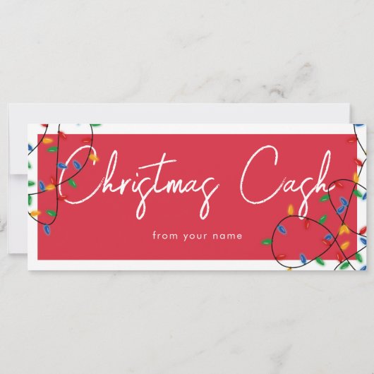 Christmas Cash Money Cadeaubon Voucher (Achterkant)
