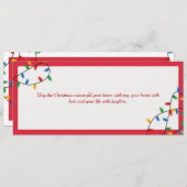 Christmas Cash Money Cadeaubon Voucher (Voorkant / Achterkant)