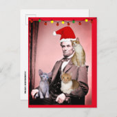 CHRISTMAS CAT ABRAHAM LINCOLN CATS Briefkaarten (Voorkant / Achterkant)