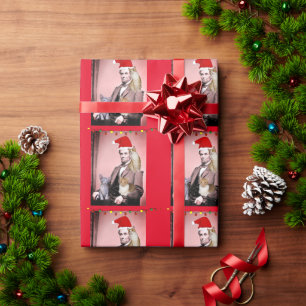 CHRISTMAS CAT ABRAHAM LINCOLN CATS WRAPPING PAPER CADEAUPAPIER