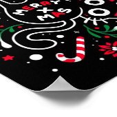 Christmas Cat Butt Merry Xmas  Poster (Hoek)