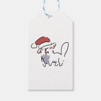 Christmas Cat Cadeaulabel