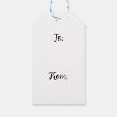 Christmas Cat Cadeaulabel (Achterkant)