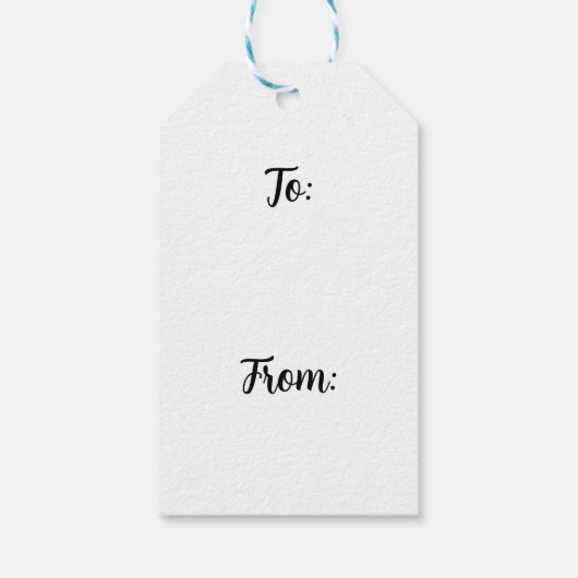 Christmas Cat Cadeaulabel (Achterkant)