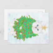 CHRISTMAS CAT FEESTDAGENKAART (Voorkant / Achterkant)