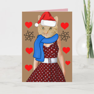 CHRISTMAS CAT MOM CHRISTMAS CARD FEESTDAGEN KAART