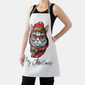 Christmas Cat Schort - Leuke vakantie bakken kledi (Insitu)