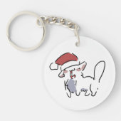 Christmas Cat Sleutelhanger (Voorkant)