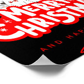 Christmas Cat Tee – Festive Kitty Holiday Art  Poster (Hoek)