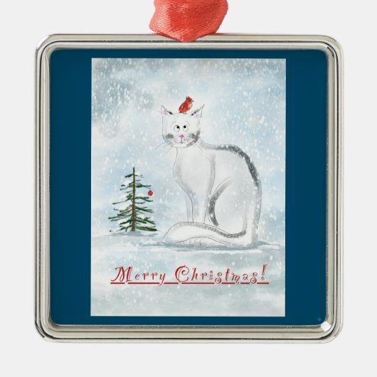 Christmas Cat Tree Ornament (Voorkant)