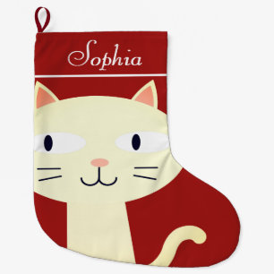 CHRISTMAS CAT-VOORRADEN, GESCHIKT MEISWIT-CAT GROTE KERSTSOK