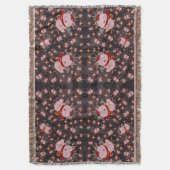 Christmas Cat With Santa Hat Deken (Voorkant Verticaal)