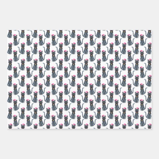 Christmas Cat Wrapping Inpakpapier Vel (Voorkant)