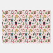 Christmas Cats Gift Wrap Inpakpapier Vel (Voorkant)