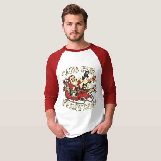 Christmas Cats T-shirt (Voorkant volledig)
