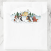 Christmas Cavalier King Charles Spaniel stickers (Tas)