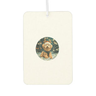 Christmas Cavapoo Rendier Dog Santa Hat Schattige Luchtverfrisser