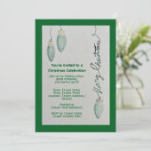 Christmas Celebration Invitation Kaart (Staand voorkant)