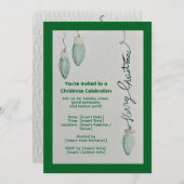 Christmas Celebration Invitation Kaart (Voorkant / Achterkant)