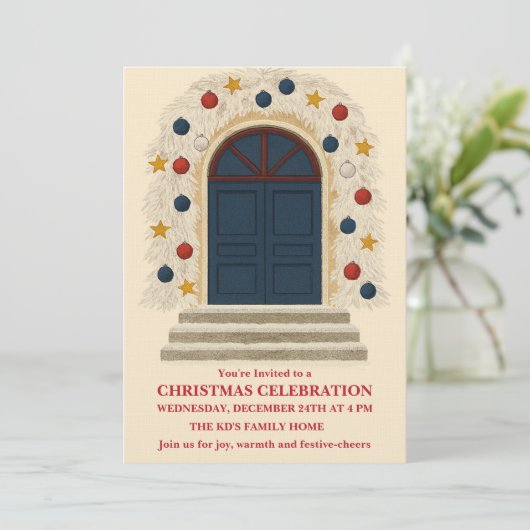 Christmas Celebration Kaart (Staand voorkant)