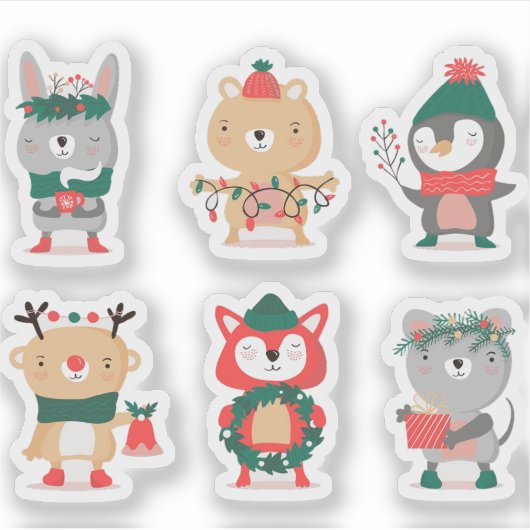 Christmas character sticker collection (Voorkant)
