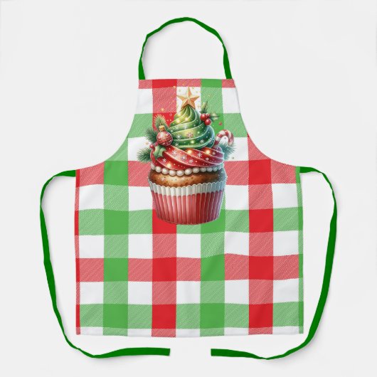 Christmas Check Cupcake Schort (Voorkant)