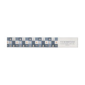 Christmas Checkered-adreslabel (Individueel)